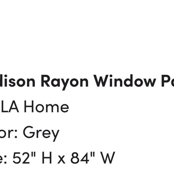 Set of curtains. White with gray pattern. 4 curtains all together - Picture 3 of 3